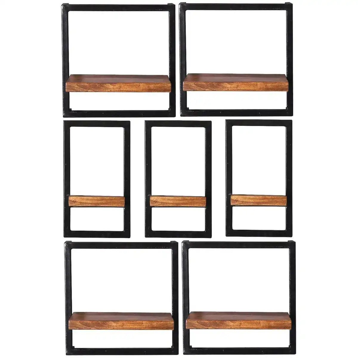 Wandregal-Set, 7-teilig - HomeDesign Knaus