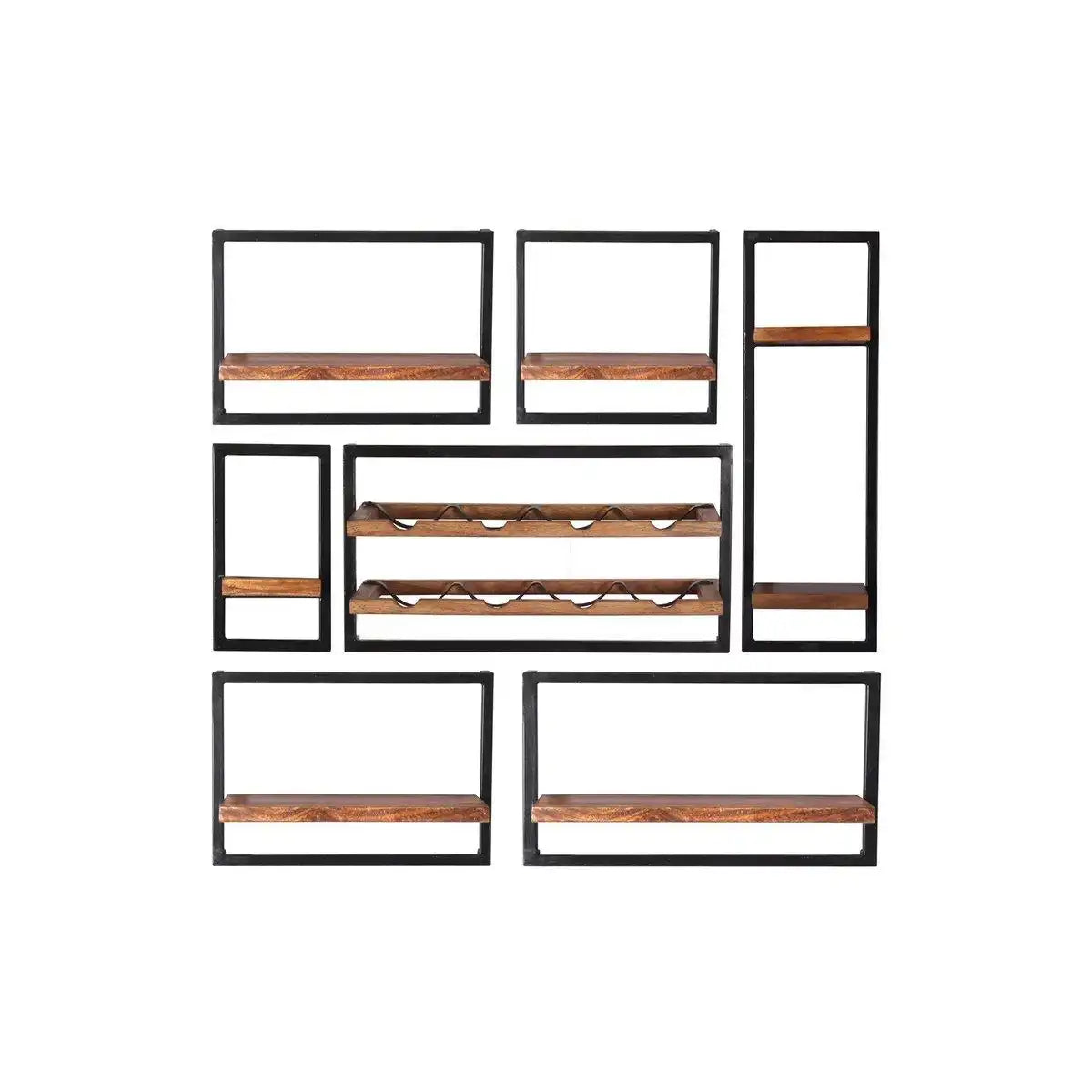 Wandregal-Set, 7-teilig - HomeDesign Knaus