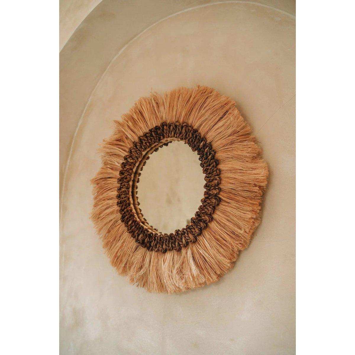Wandspiegel Mowgli-Spiegel Natur handgefertigt 60cm - HomeDesign Knaus