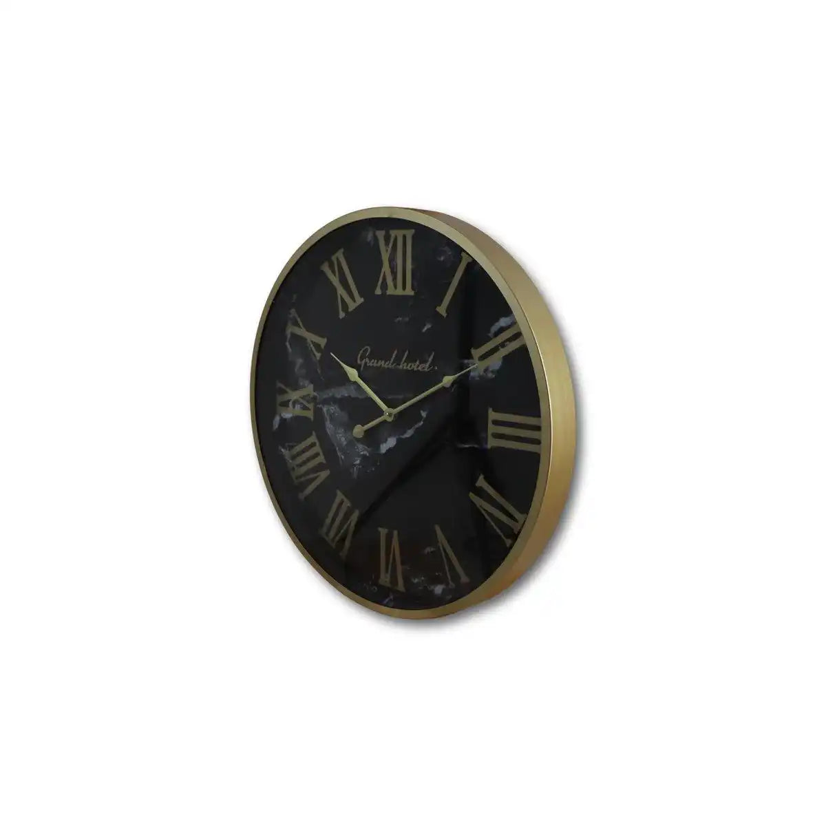 Wanduhr Romeins aus Metall – mit römischen Ziffern, Ø 50 cm - HomeDesign Knaus
