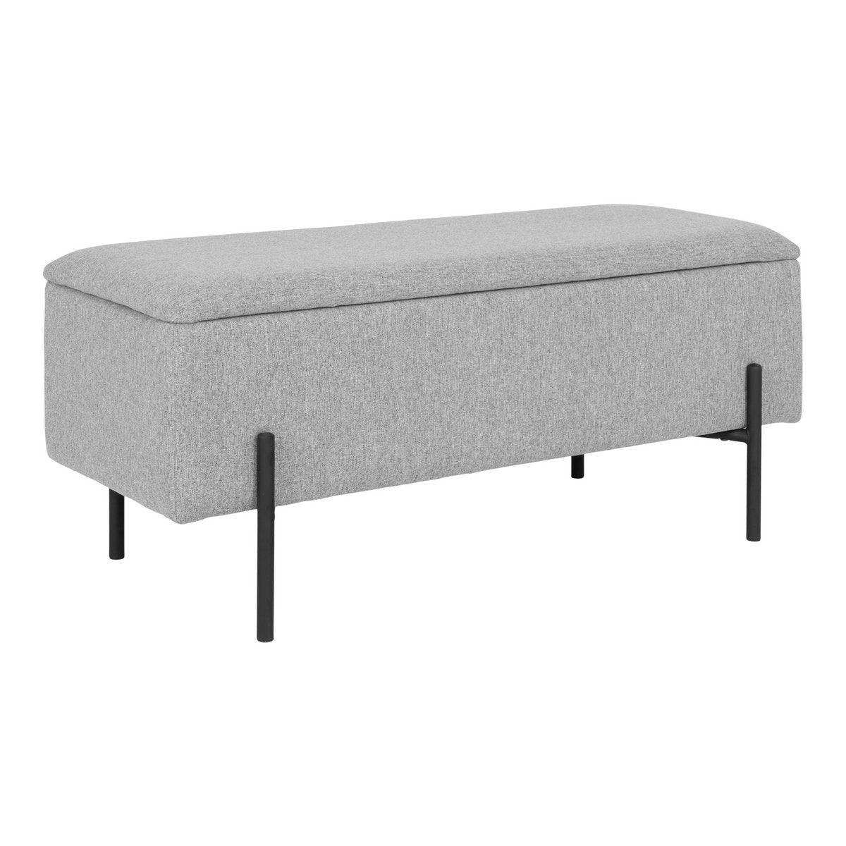 Watford Bank – Grau, 36,5 x 95 x 46 cm - HomeDesign Knaus
