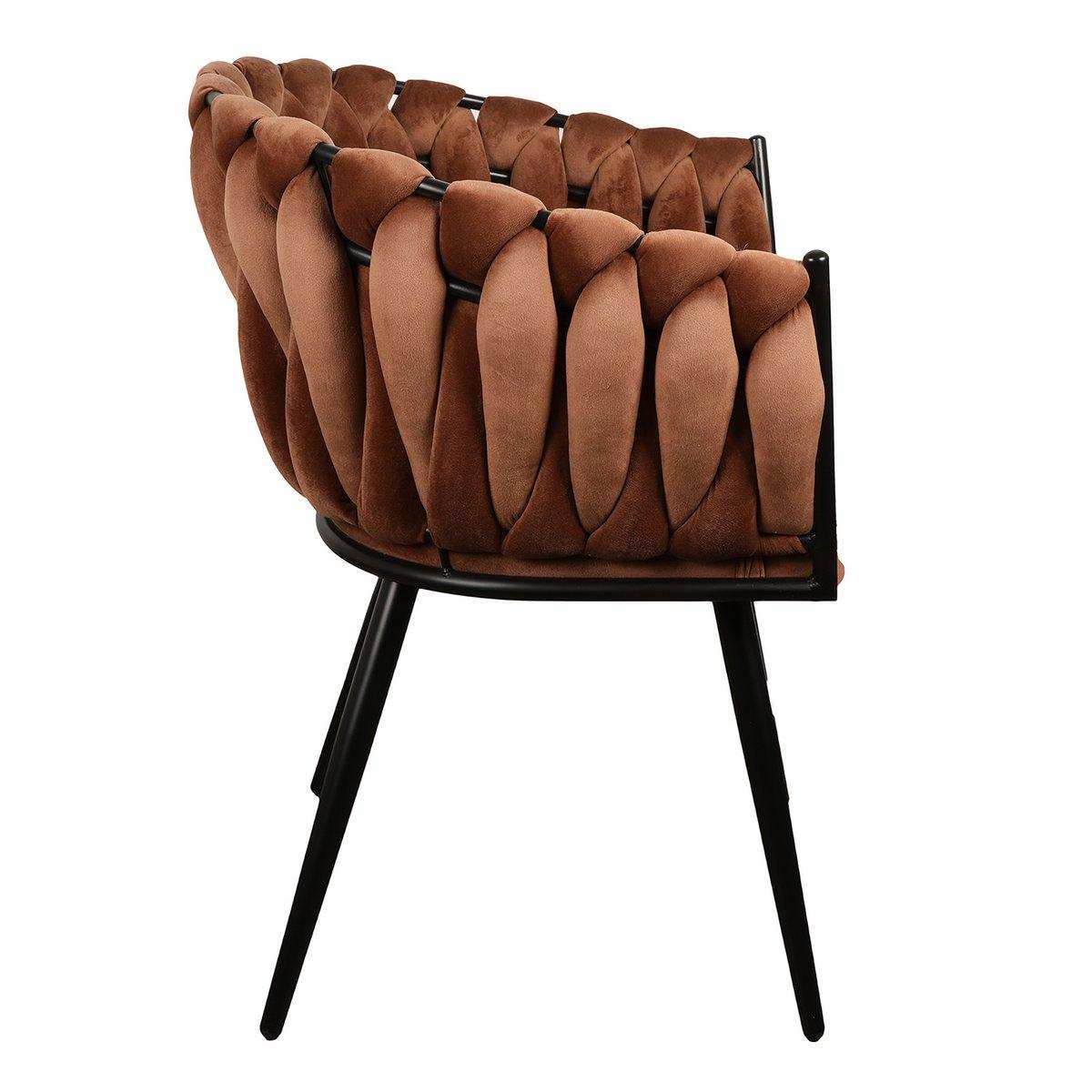 Wave Stuhl Kupfer (2er Set) - HomeDesign Knaus