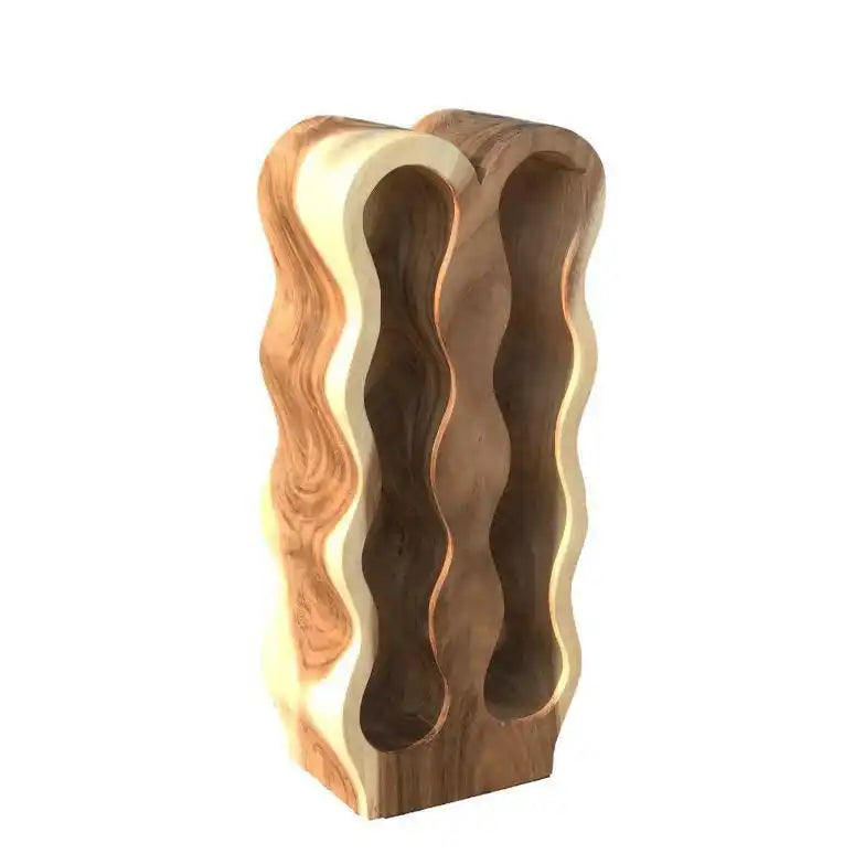 Weinregal Vins aus Munggurholz – Platz für 8 Flaschen, 68 cm hoch - HomeDesign Knaus
