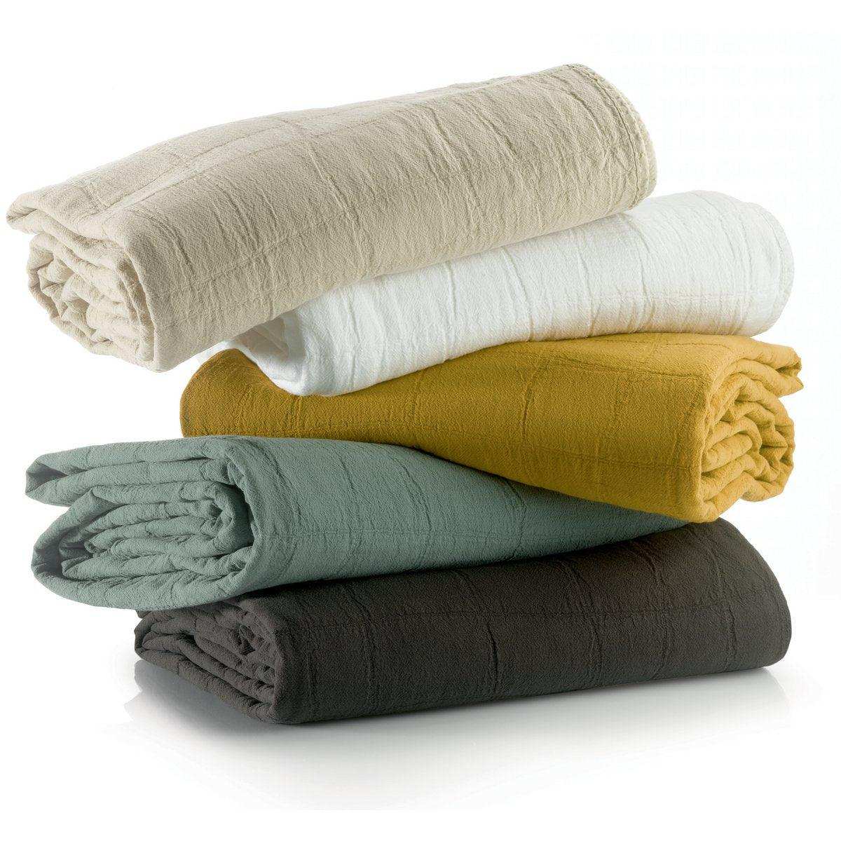 Weiße Titou-Recyclingdecke 140 x 200 - HomeDesign Knaus