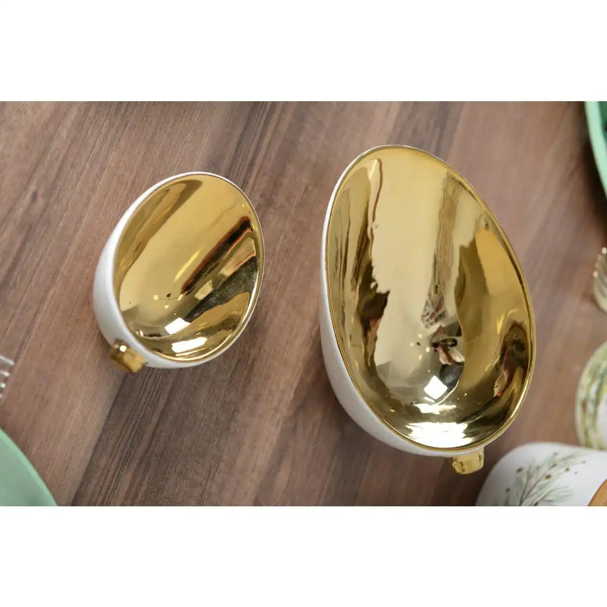 Weißer Becher und Doree 17x11.5x7.4cm - HomeDesign Knaus