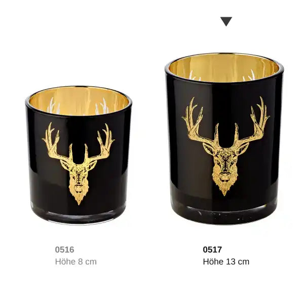 Windlicht schwarz - HomeDesign Knaus