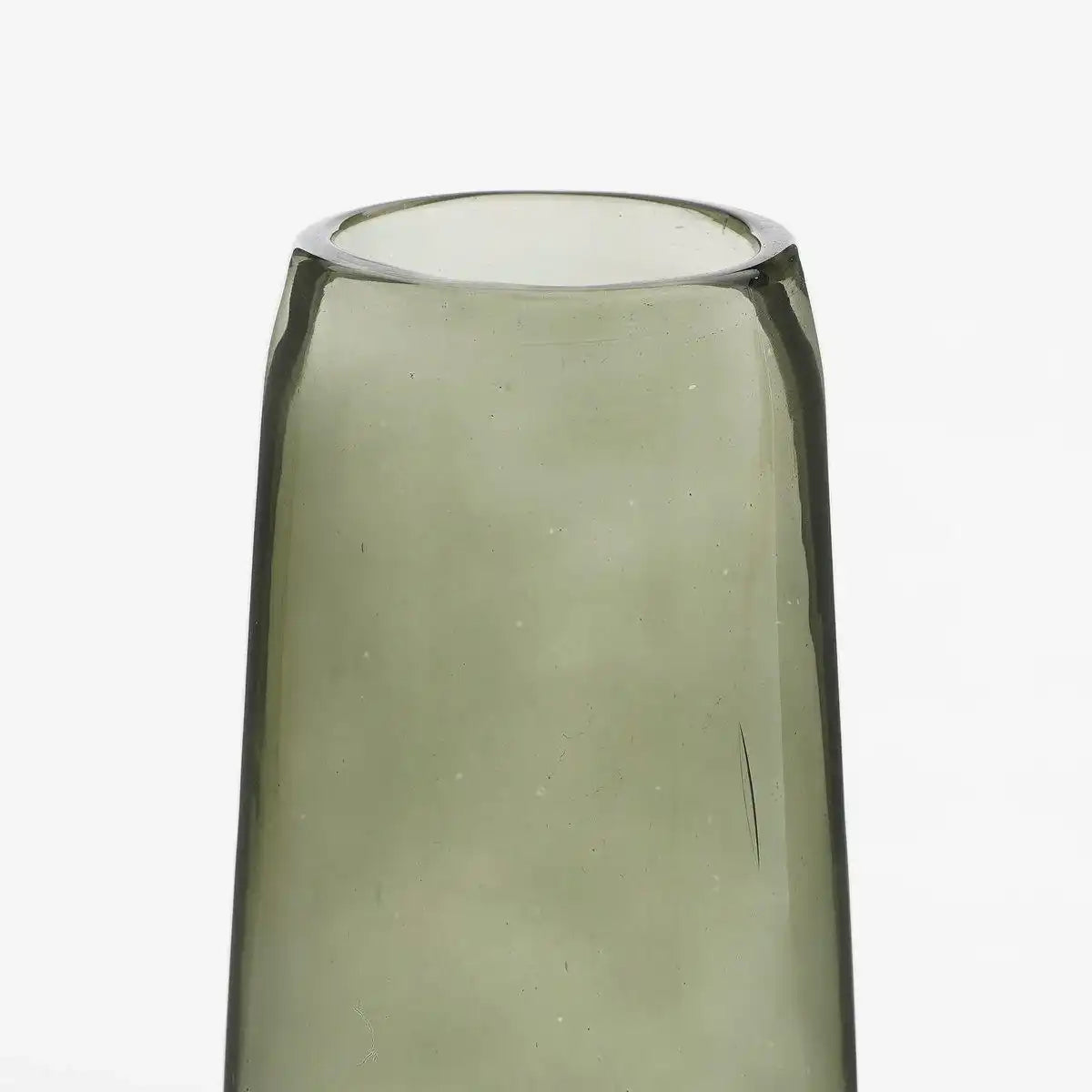 Xandra Schmale Vase - H38 x Ø10 cm - Glas - Grün - HomeDesign Knaus