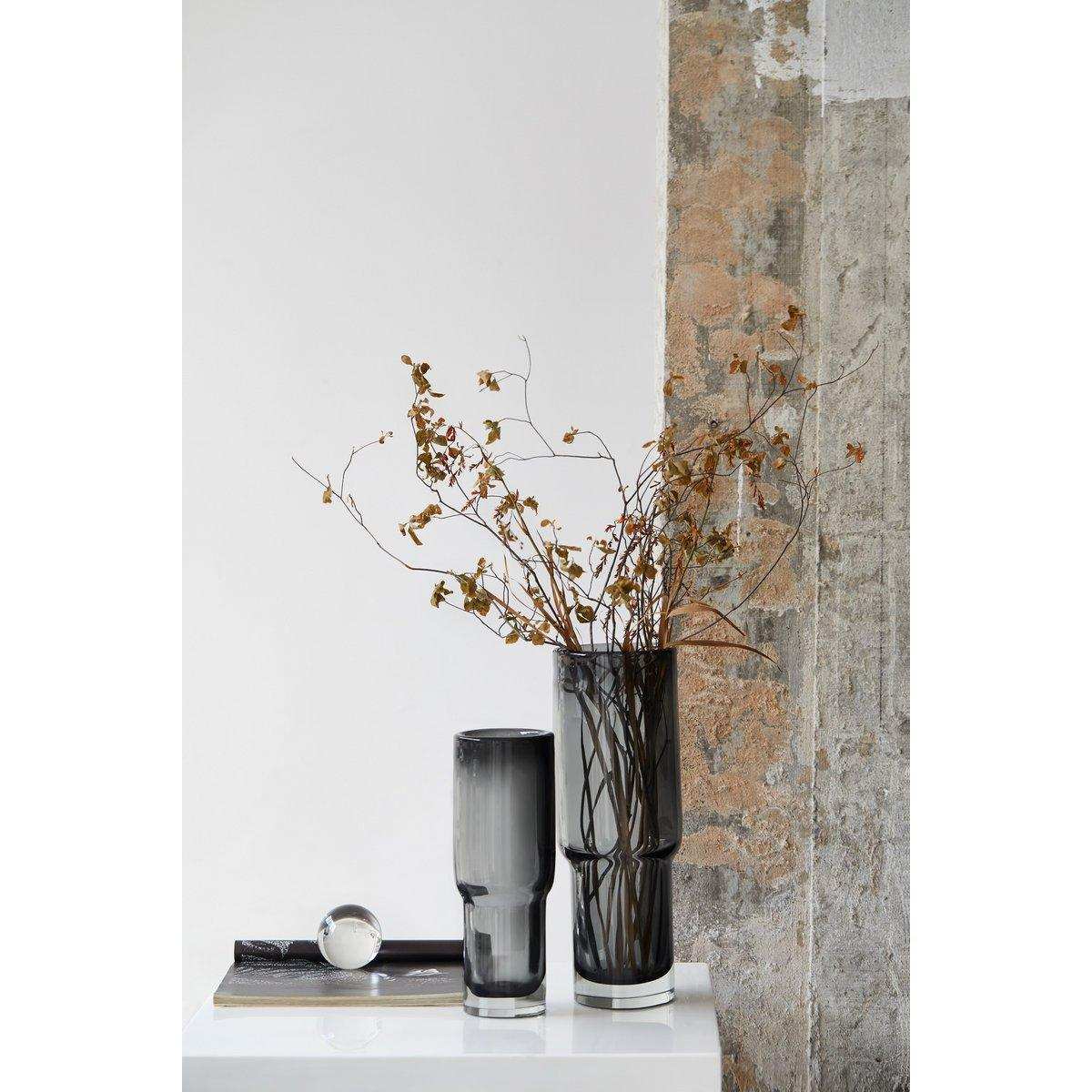 XXL Blumenvase Vase Udine Handgefertigt Schwarz 42 cm - HomeDesign Knaus