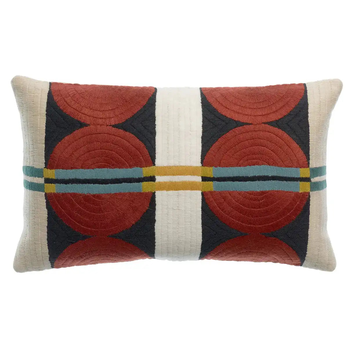 Yoni Multico besticktes Kissen 30 x 50 - HomeDesign Knaus