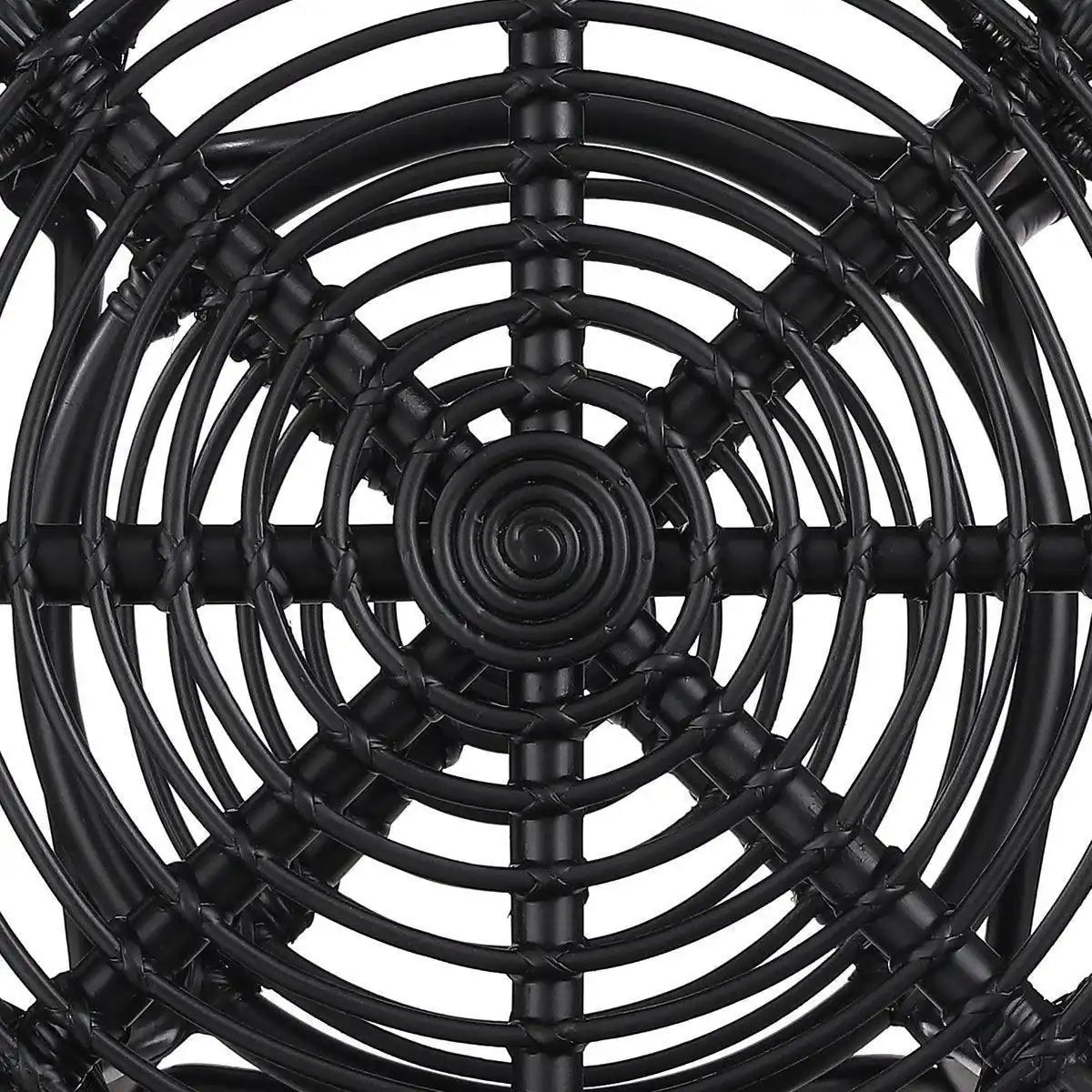 Zambia Gartenset – Rattan – Schwarz - HomeDesign Knaus