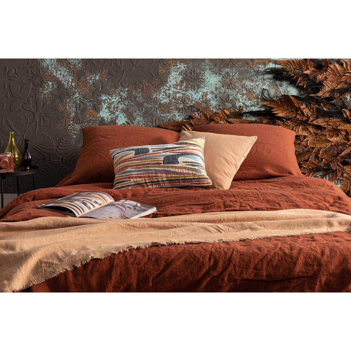 Zeff Caramel stonewashed Flachbettlaken 240 x 300 - HomeDesign Knaus
