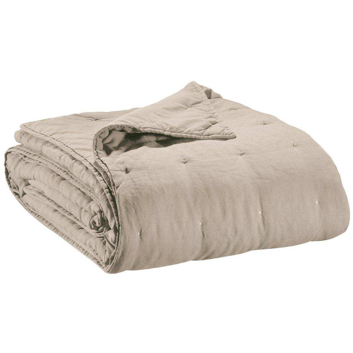 Zeff Stonewashed Tagesdecke Natur 240 x 260 - HomeDesign Knaus
