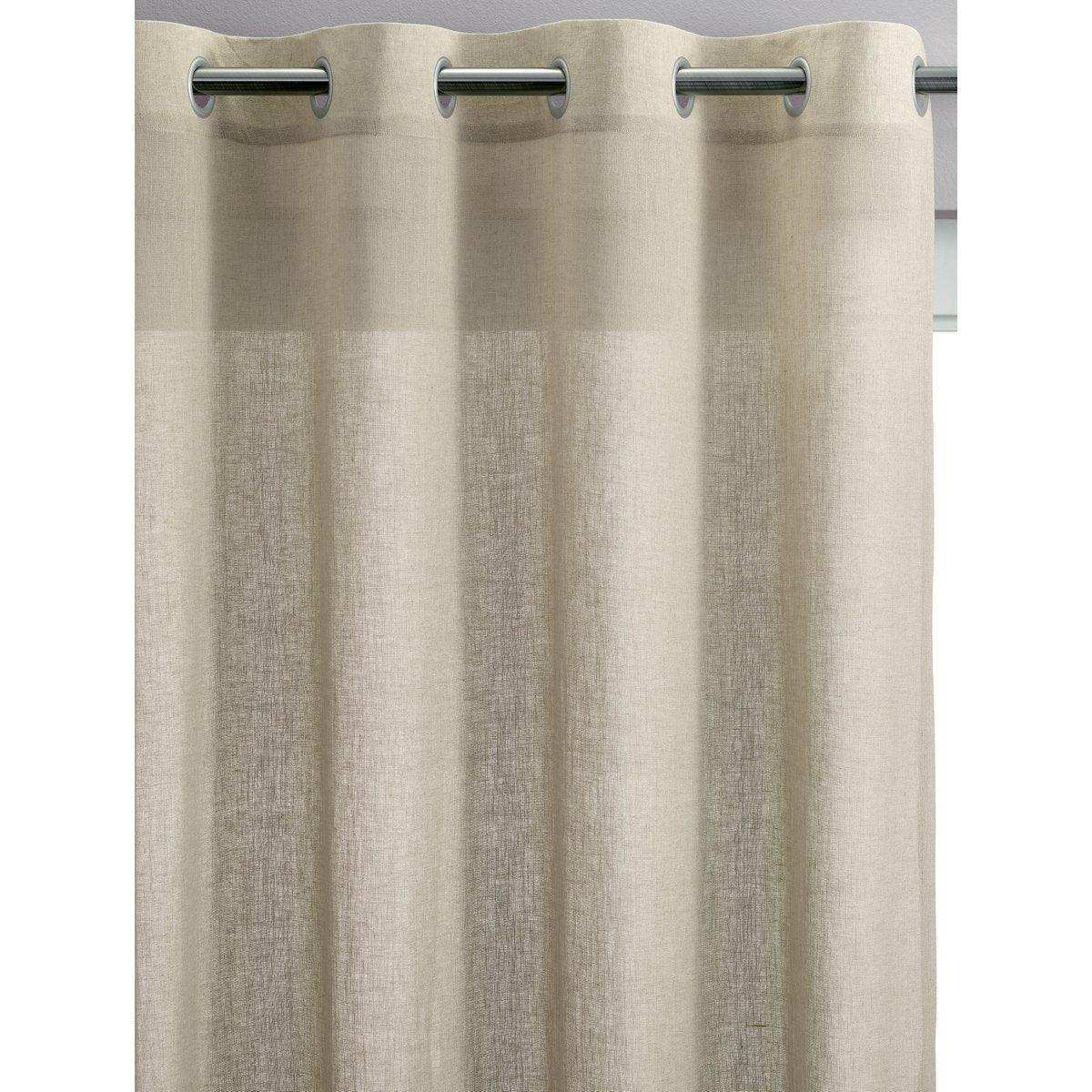 Zeff Voile-Vorhang Natur 140 x 280 - HomeDesign Knaus