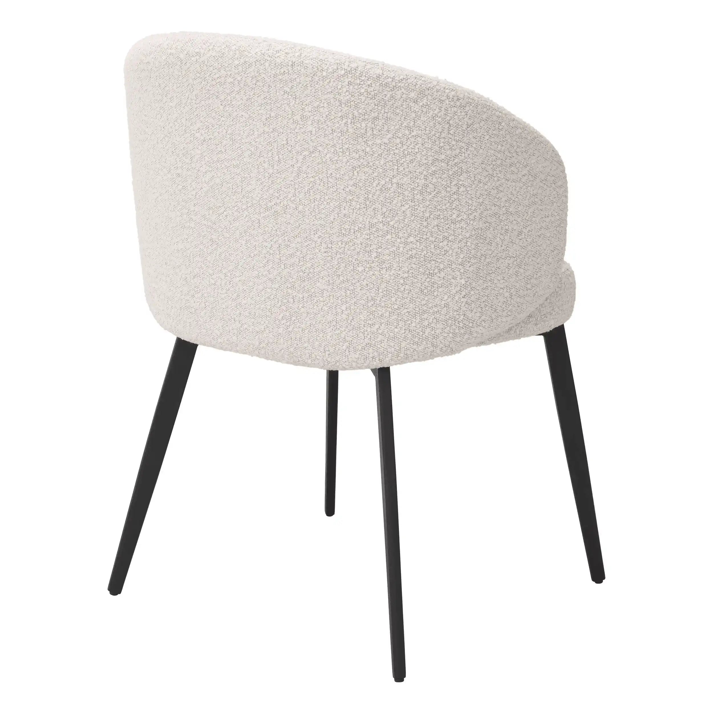 2er Set Designer Essizimmerstühle Sessel Beine mit schwarzem Finish - HomeDesign Knaus