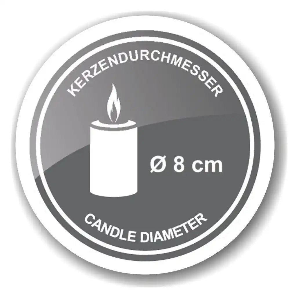 2er Set Kerzenständer Sanremo edel versilbert Stumpenkerzen - HomeDesign Knaus