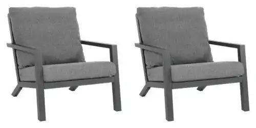 2er Set Loungesessel Gartensessel Down Town - HomeDesign Knaus