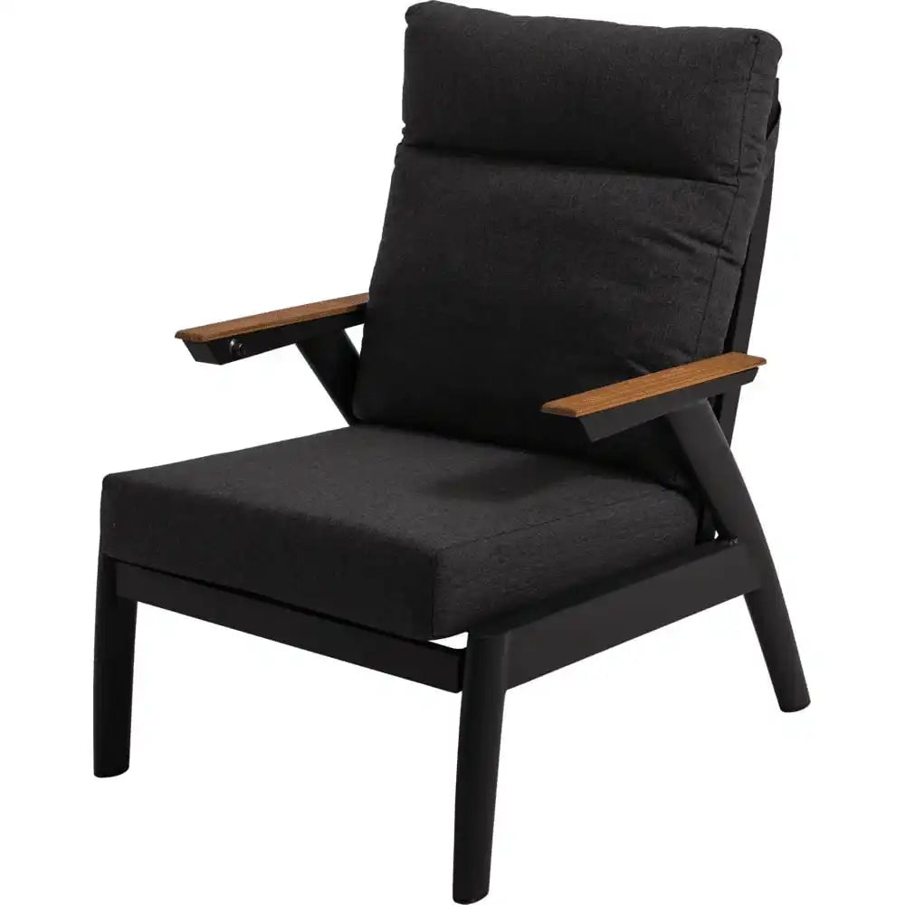 2er Set Loungessel Florence Alu Gartensessel Rückenlehne verstellbar - HomeDesign Knaus