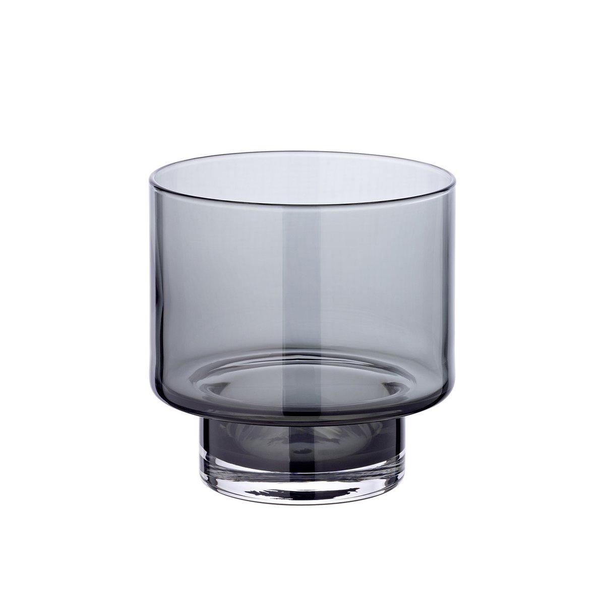 2er Set Windlicht Marla Kerzenständer mundgeblasenes Glas 11 cm - HomeDesign Knaus