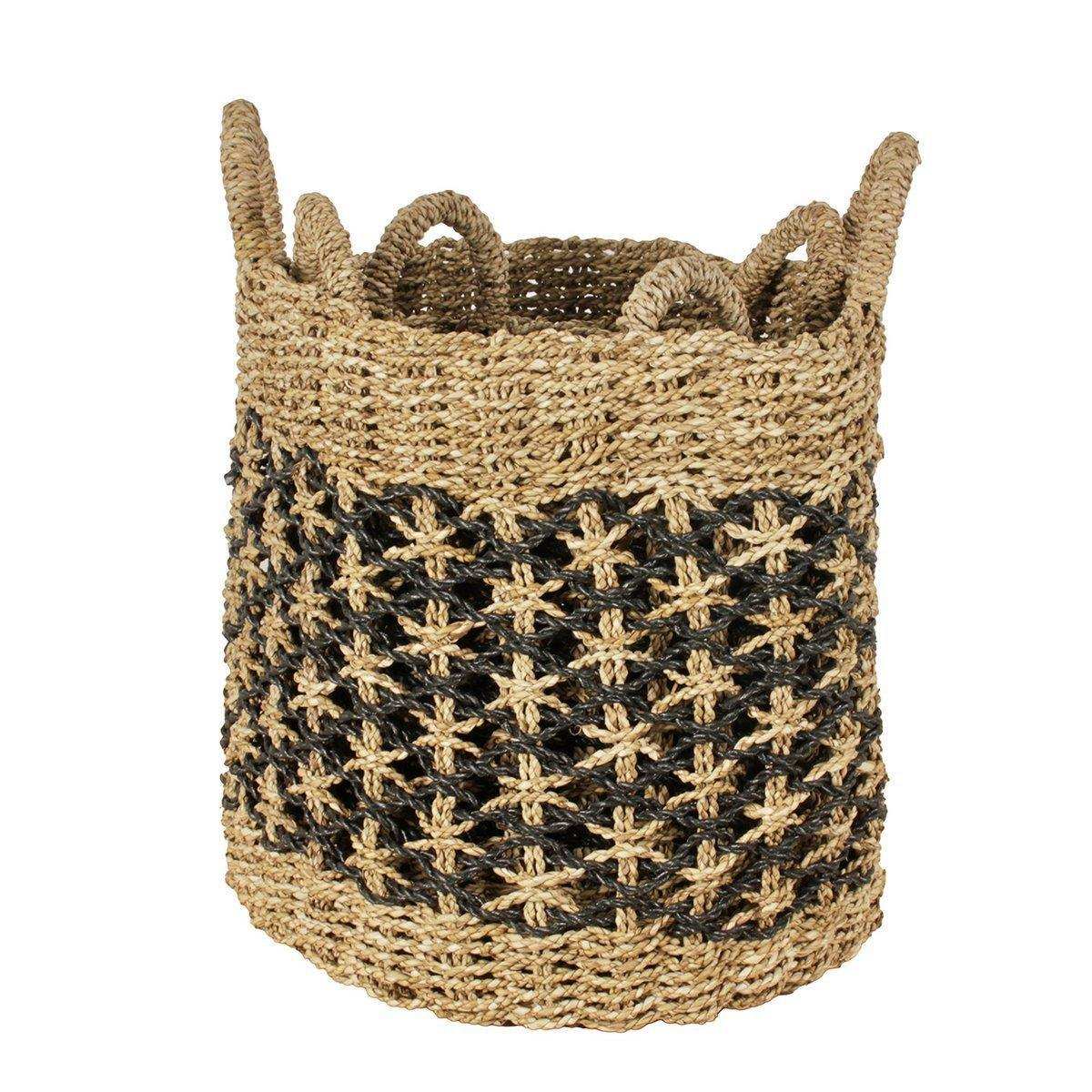 3er-Set Basket Korb Aufbewahrungskorb Handgemacht - HomeDesign Knaus