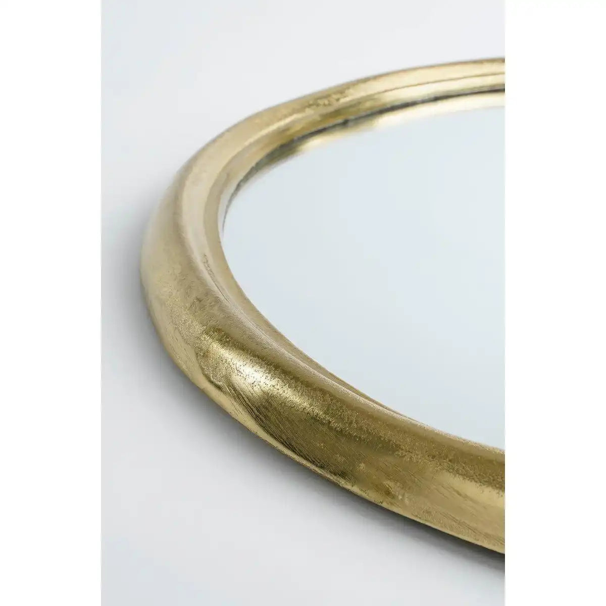 Adelin Wandspiegel recyceltes Aluminium – Gold - HomeDesign Knaus