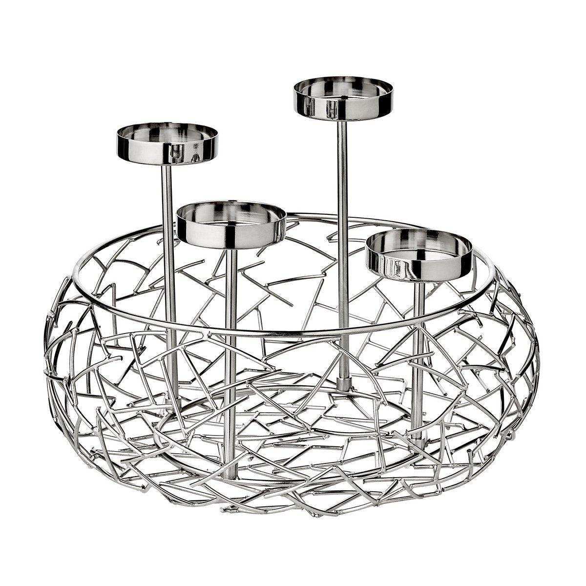 Adventskranz Milano Up Edelstahl 30 cm - HomeDesign Knaus