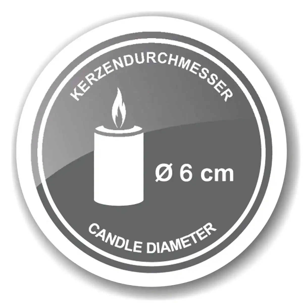 Adventskranz Porus, Geweih-Design, Aluminium vernickelt, silberfarben, ø 30 cm, für Kerzen ø 6 cm - HomeDesign Knaus