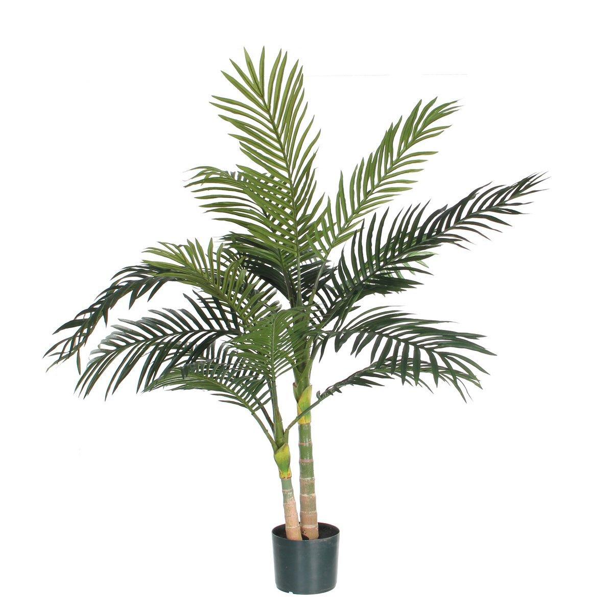 Areca-Palme Künstliche Pflanze - H120 x Ø100 cm - Grün - HomeDesign Knaus