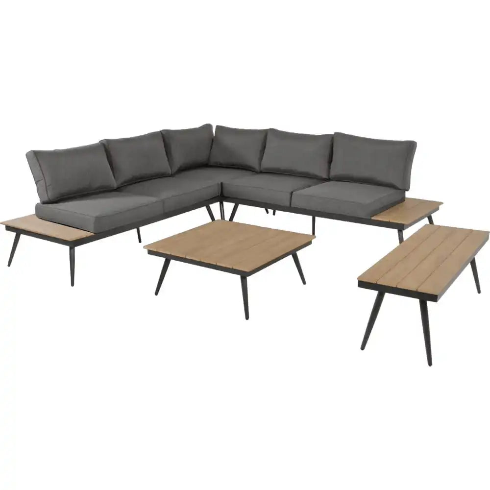 Arezzo Eck-Lounge-Set Eckset Arezzo Gartenmöbel Wetterfest - HomeDesign Knaus