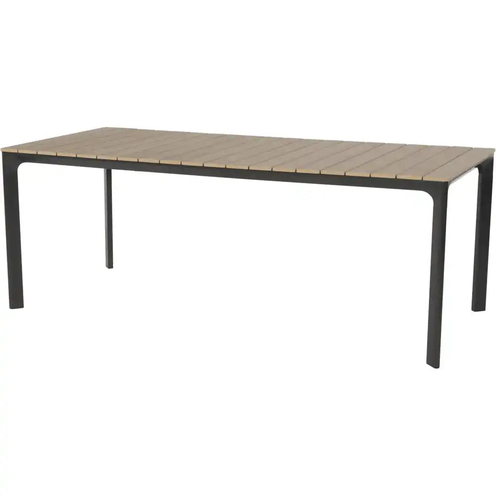 Arezzo Gartentisch Esstisch Teak Anthrazit 200x90cm - HomeDesign Knaus