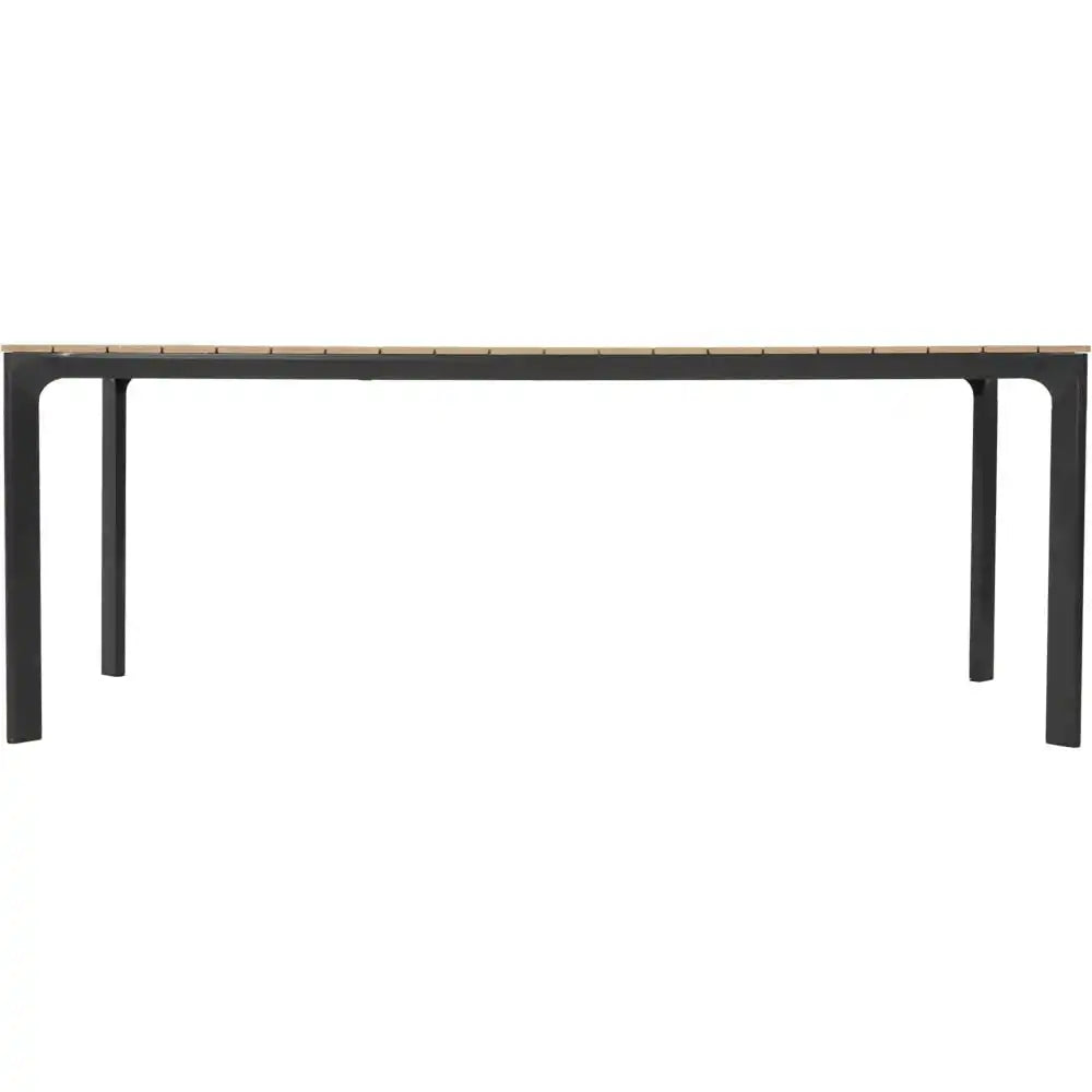 Arezzo Gartentisch Esstisch Teak Anthrazit 200x90cm - HomeDesign Knaus
