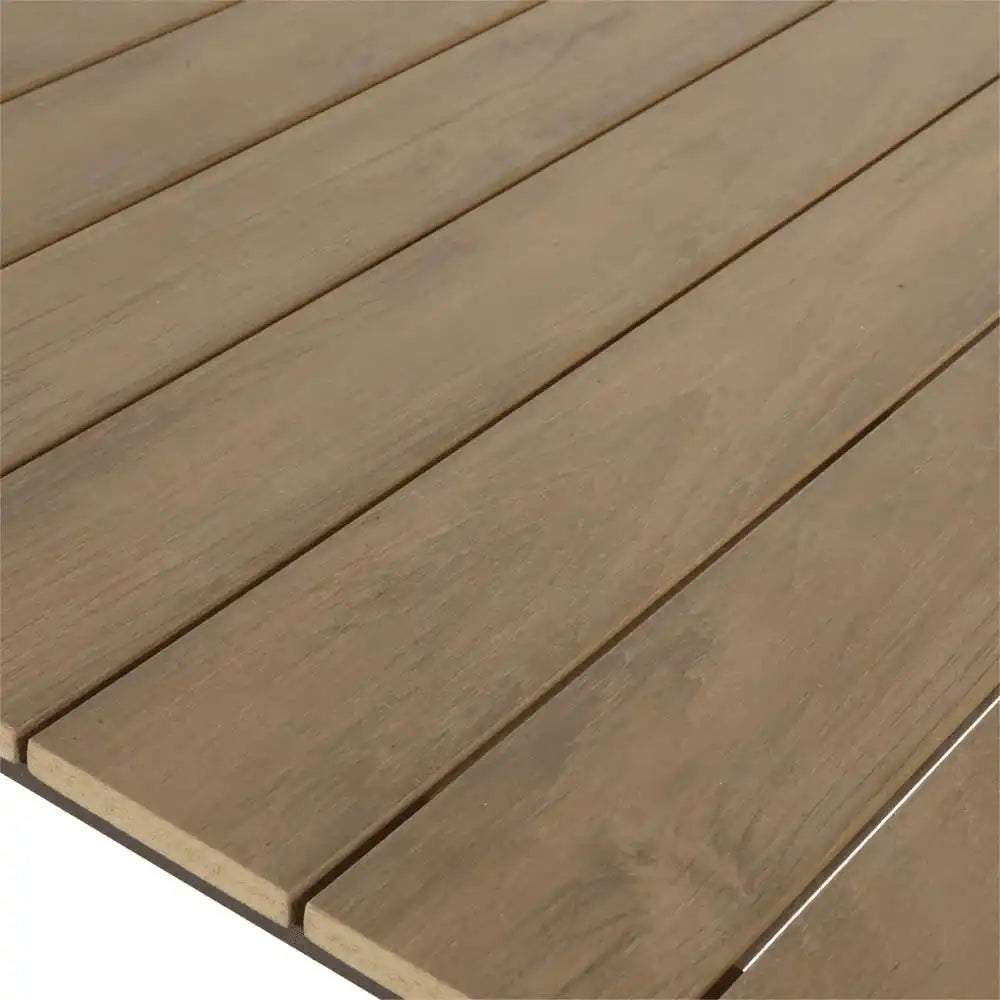 Arezzo Gartentisch Esstisch Teak Anthrazit 200x90cm - HomeDesign Knaus