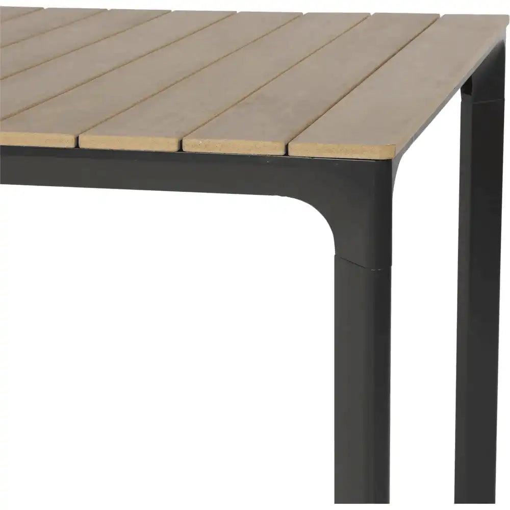 Arezzo Gartentisch Esstisch Teak Anthrazit 200x90cm - HomeDesign Knaus