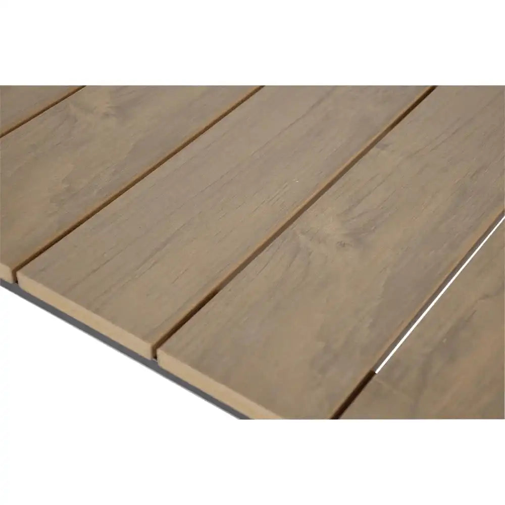 Arezzo Gartentisch Esstisch Teakoptik Teak Anthrazit 160x90cm - HomeDesign Knaus
