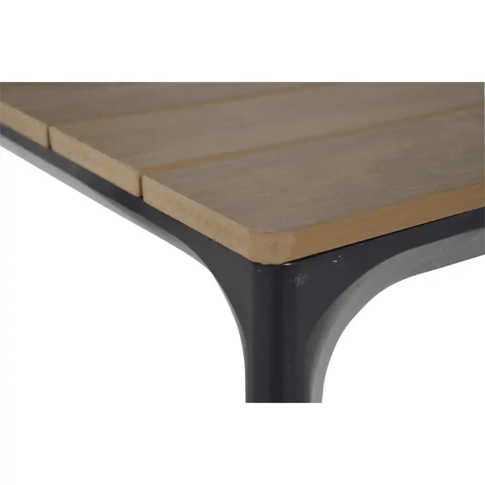 Arezzo Gartentisch Esstisch Teakoptik Teak Anthrazit 160x90cm - HomeDesign Knaus