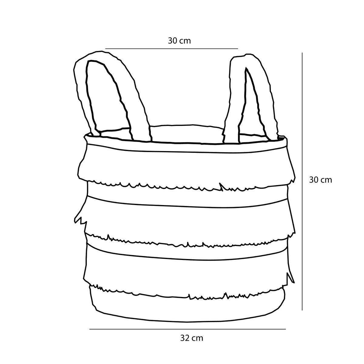 Aufbewahrungskorb – 2er-Set – H30 x Ø32 cm – Wasserhyazinthe – Braun - HomeDesign Knaus