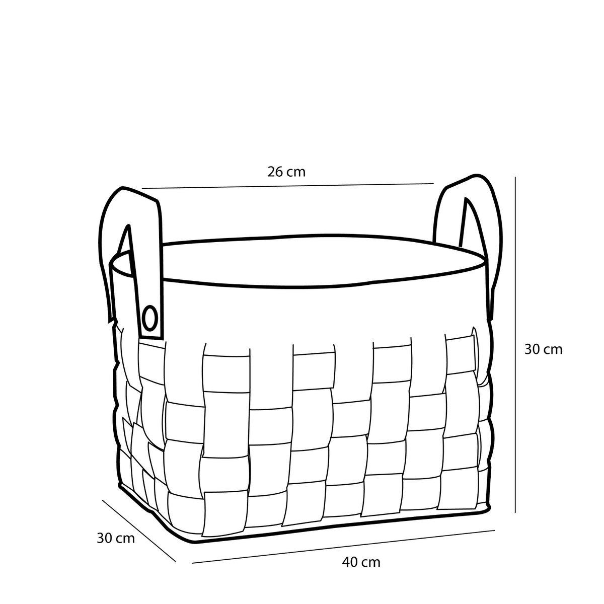 Aufbewahrungskorb – 3er-Set – L40 x B30 x H30 cm – Kork/Filz – Braun - HomeDesign Knaus