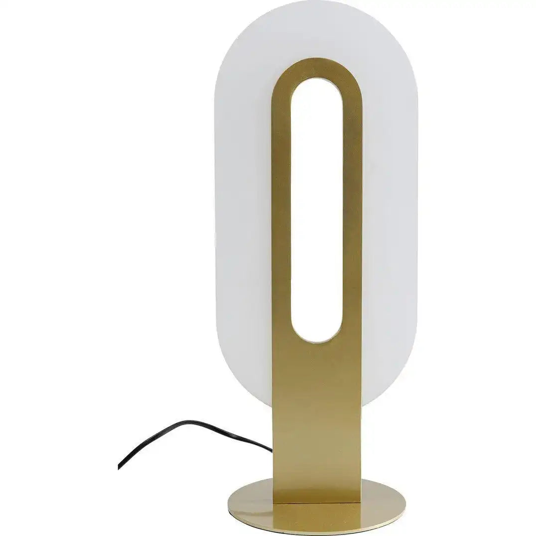 AURA Tischleuchte Gold Stahl Pulverbeschichtet LED 4,5 Watt - HomeDesign Knaus