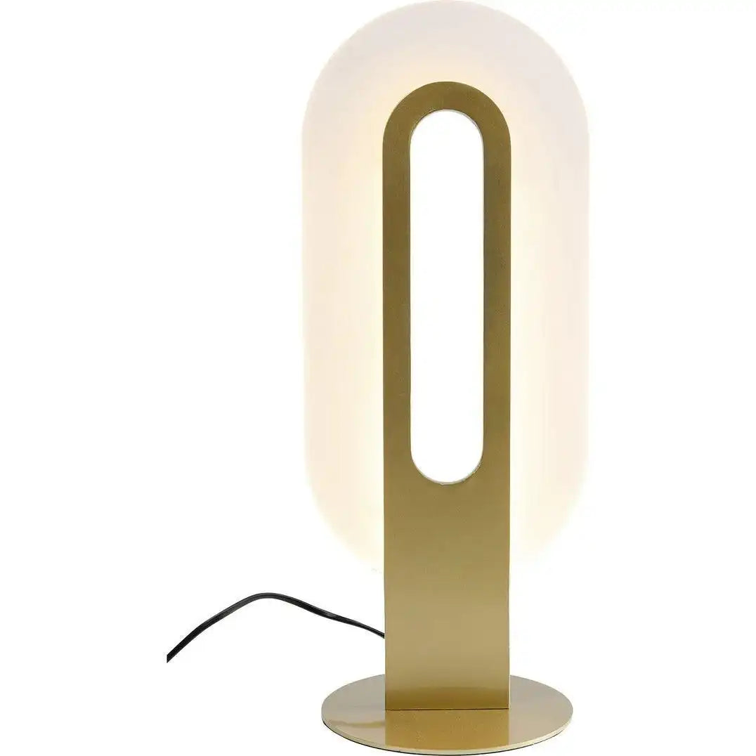 AURA Tischleuchte Gold Stahl Pulverbeschichtet LED 4,5 Watt - HomeDesign Knaus