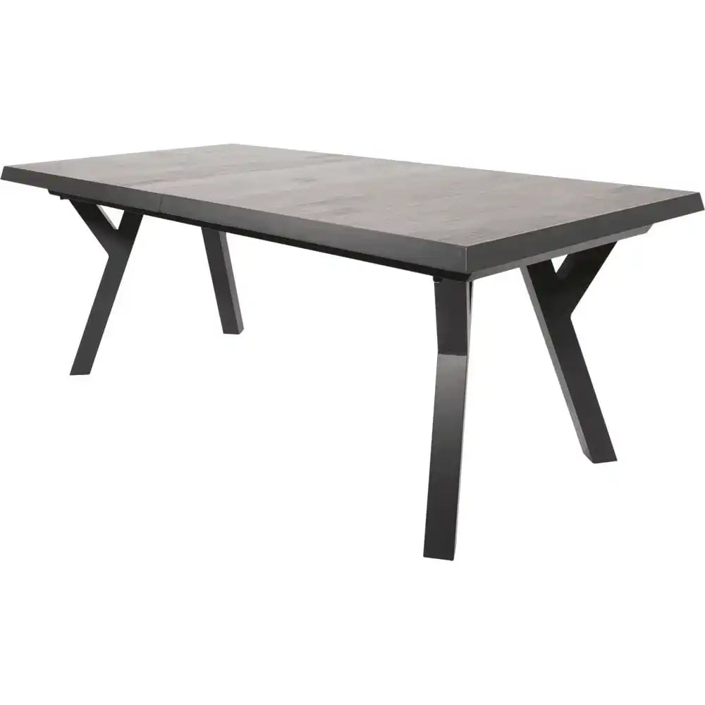 Ausziehtisch Gartentisch Esstisch Castilla Negro Exclusive 204-264x102cm - HomeDesign Knaus