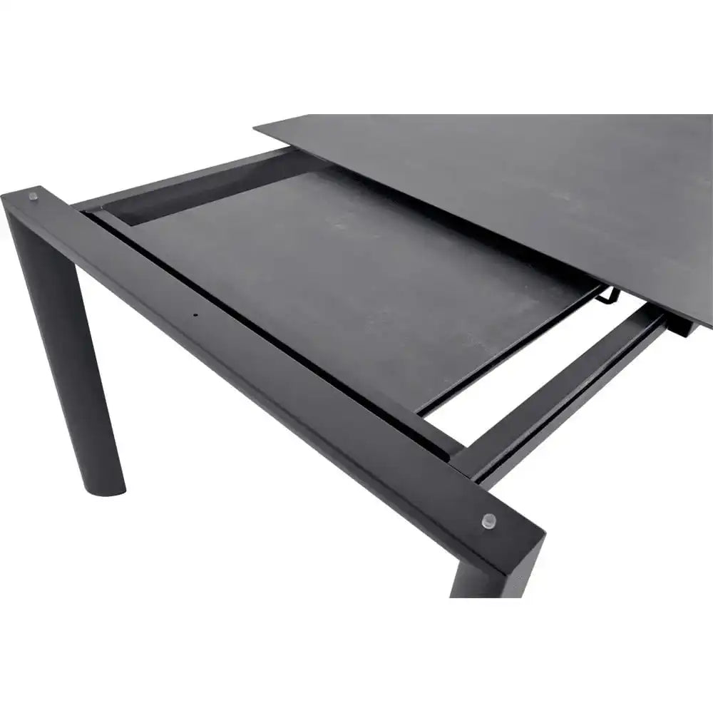 Ausziehtisch Gartentisch Esstisch Keramikplatte Negro 160/220/280x100 - HomeDesign Knaus