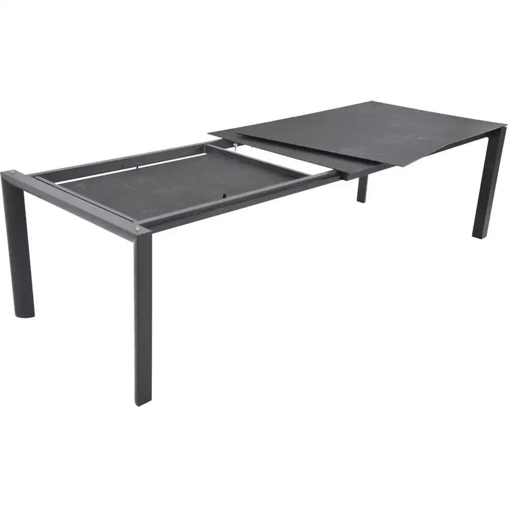 Ausziehtisch Gartentisch Esstisch Keramikplatte Negro 160/220/280x100 - HomeDesign Knaus