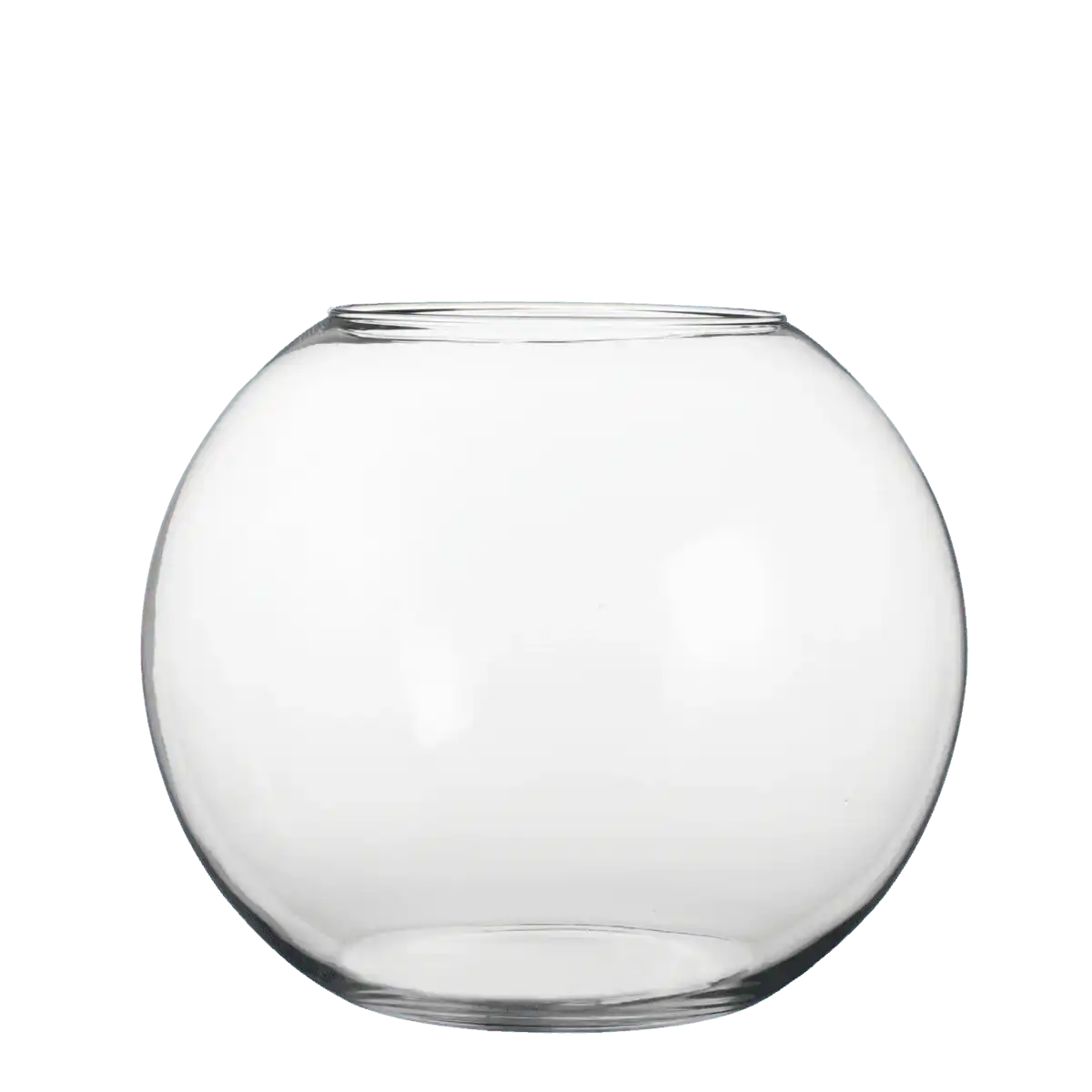 Babet Ball Vase - H28 x Ø34 cm - Transparent - HomeDesign Knaus