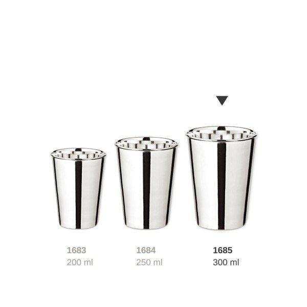 Becher Trinkbecher Silberbecher Vase Konus, schwerversilbert, Höhe 11 cm - HomeDesign Knaus