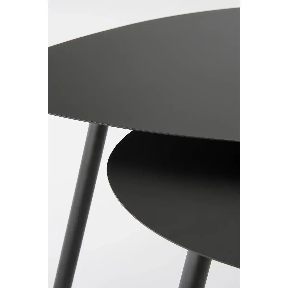Beistelltisch – 2er-Set – L80 x B60 x H47 cm – Metall – Schwarz - HomeDesign Knaus