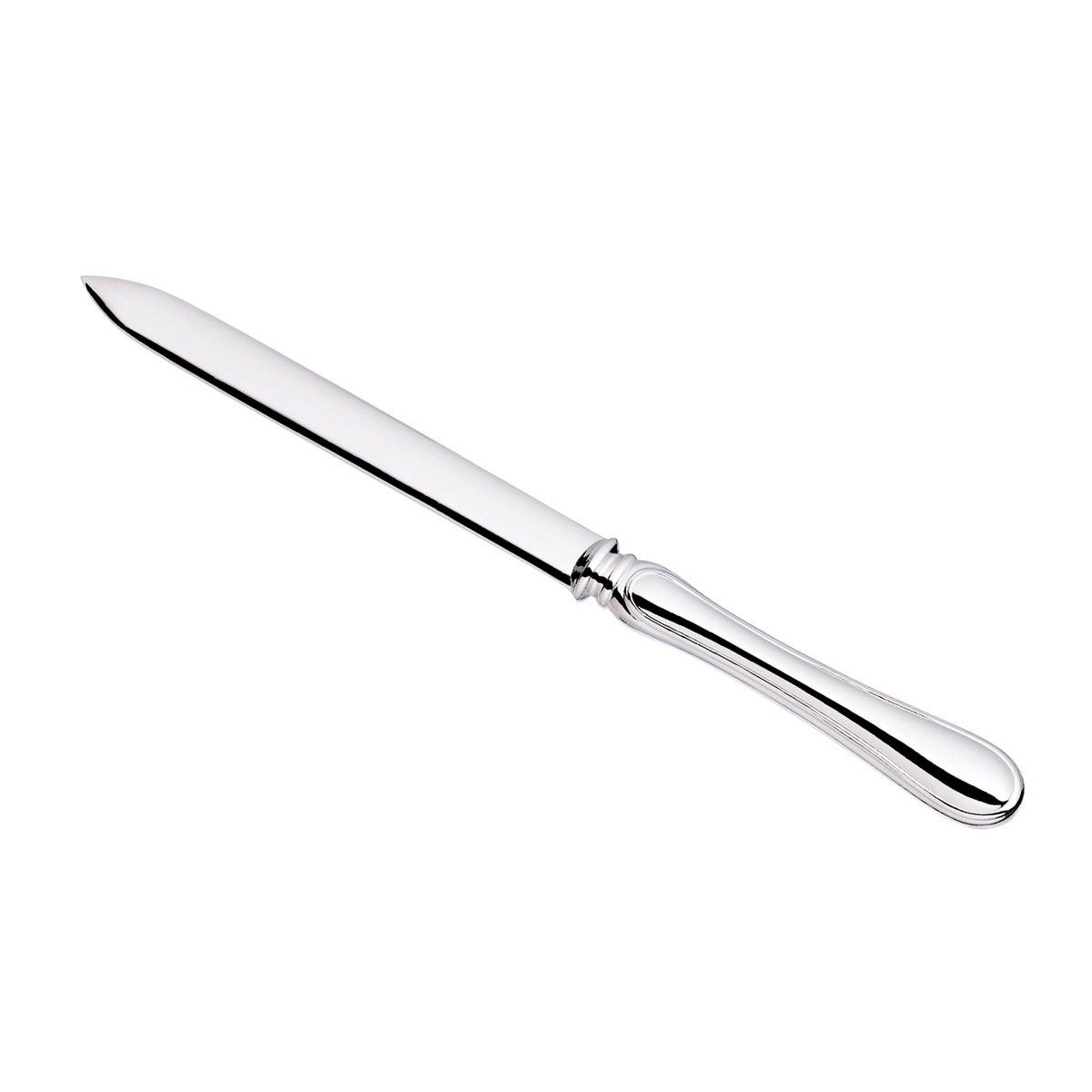 EDZARD Brieföffner Briefmesser Faden, edel versilbert, Länge 19 cm - HomeDesign Knaus