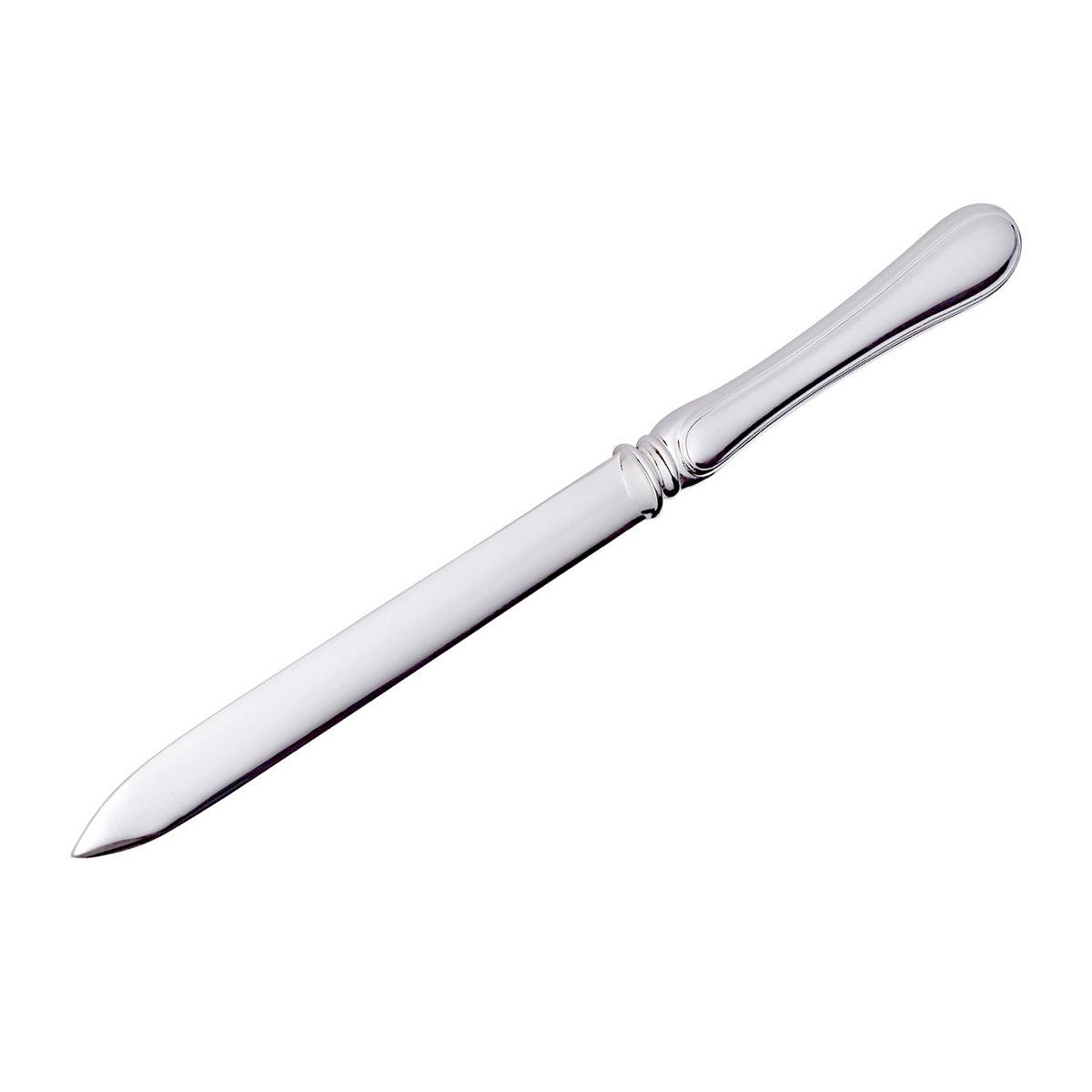 EDZARD Brieföffner Briefmesser Faden, edel versilbert, Länge 19 cm - HomeDesign Knaus