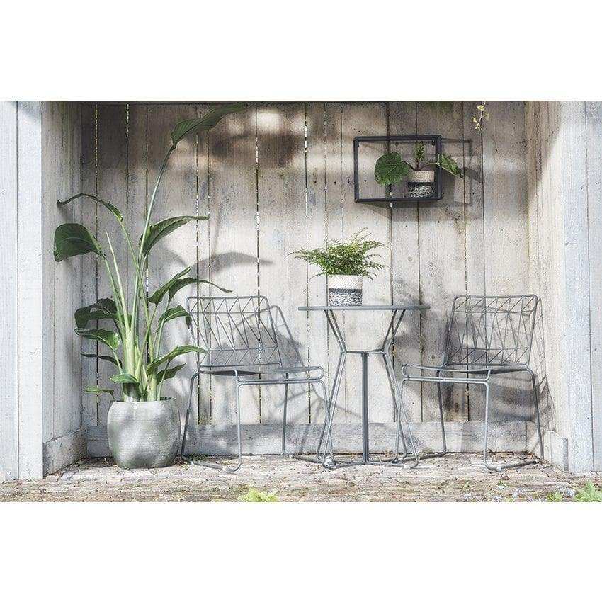 Bueno Gartenstuhl – L53 x B55 x H77 cm – Grau - HomeDesign Knaus