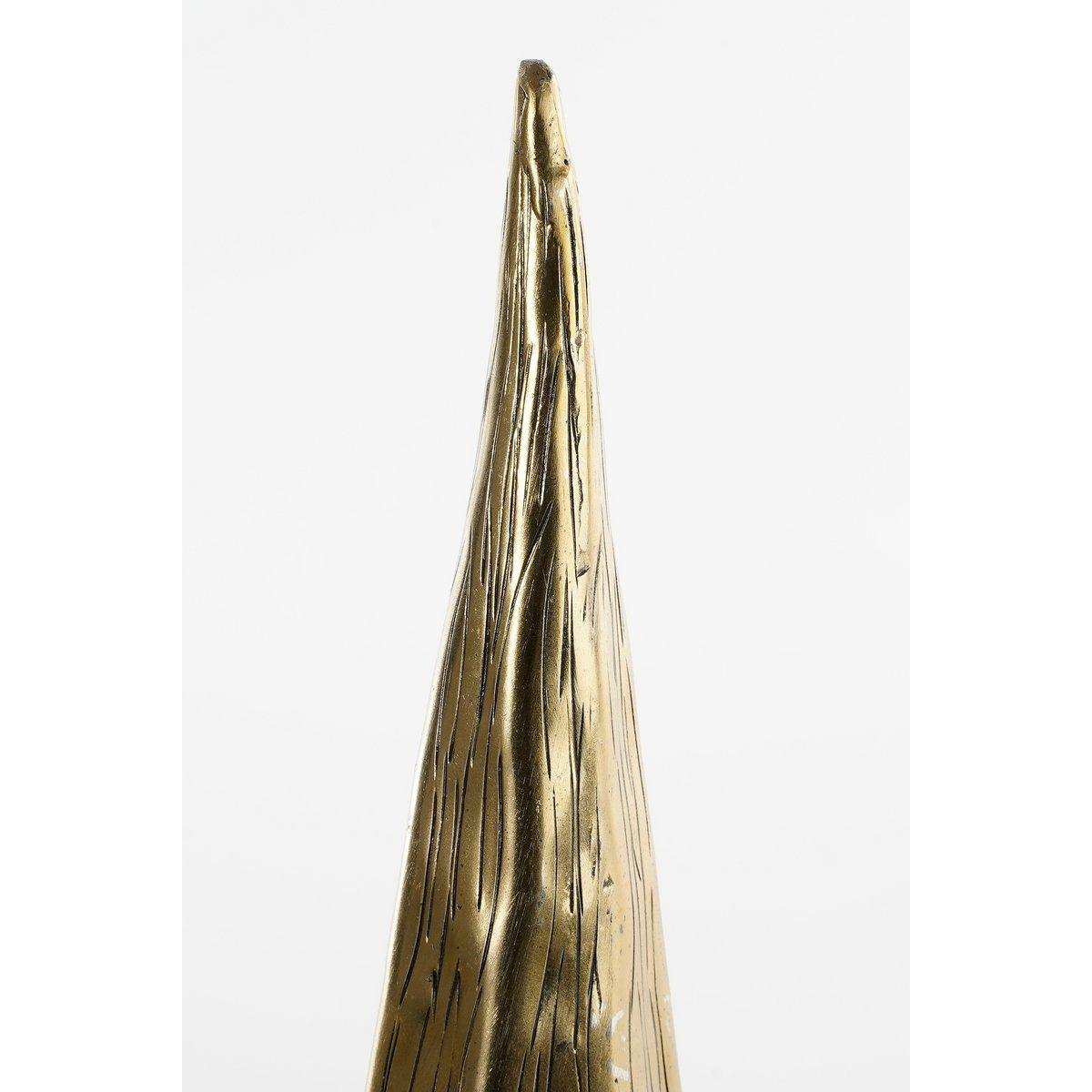 Cezar Dekoration Weihnachtsbaum – H45 x Ø12 cm – Aluminium – Gold - HomeDesign Knaus