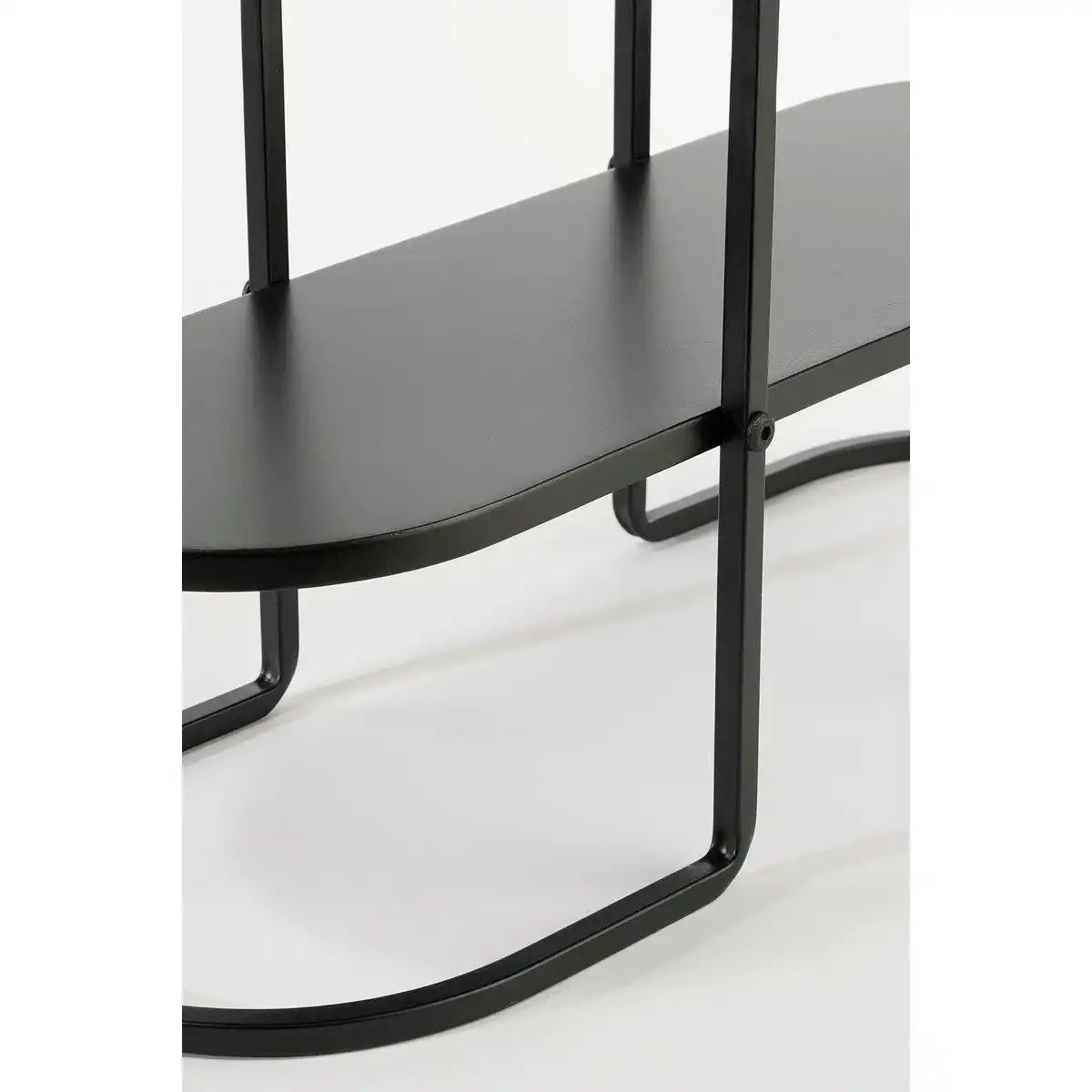 Cordoba Pflanzentisch – L57,5 x B20 x H50 cm – Metall – Schwarz - HomeDesign Knaus