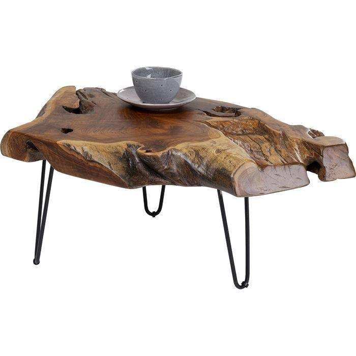 Couchtisch Aspen Natur Massivholz Industry Style Handarbeit - HomeDesign Knaus